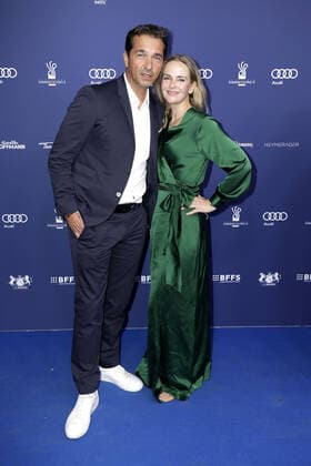 Denise Zich and Andreas Elsholz at the German Drama Award ceremony on 9 09 2022 German Drama Award 2022 ceremony in Berlin