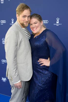 Gisa Flake with partner Knud Riepen at the award ceremony of the German Acting Award 2022 at the restaurant Spindler Klatt Berlin, 09 09 2022 Foto:xF.xKernx xFuturexImage