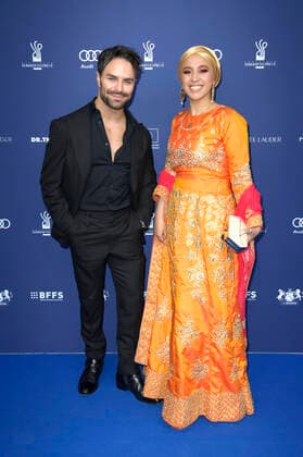 Marios Gavrilis and Tua El Fawwal at the German Drama Award 2022 ceremony at Spindler Klatt Restaurant Berlin, 09 09 2022 Foto:xF.xKernx xFuturexImage