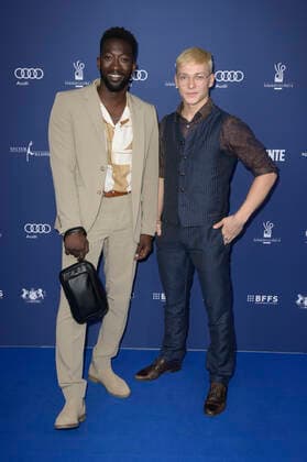 Farba Dieng and Julius Nitschkoff at the award ceremony of the German Acting Award 2022 at the restaurant Spindler Klatt Berlin, 09 09 2022 Foto:xF.xKernx xFuturexImage