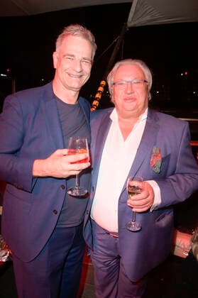 Heinrich Schafmeister and Bernd Stegemann at the award ceremony of the German Acting Award 2022 at the restaurant Spindler Klatt Berlin, 09 09 2022 Foto:xF.xKernx xFuturexImage