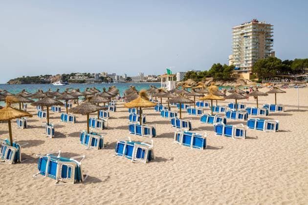 Beach Playa Porto novo, palmanova, majorca, Spain, Europe Copyright: imageBROKER/MarcxRasmus ibxmra08391842.jpg
