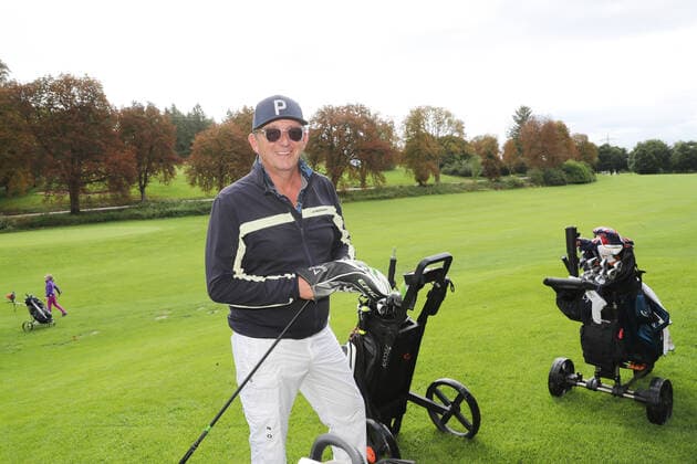 28 Tabaluga Golf Cup Hans Sigl with Golf Bag, Tutzing Bavaria Germany Golf Course Tutzing