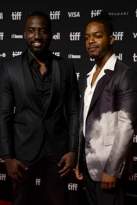September 11, 2022, Toronto, ON, CAN: Shamier Anderson, left, and Stephan James arrive at the Toronto International Film FestivalöÄÃ s Tribute Award on Sunday, Sept. 11, 2022. Toronto CAN  - ZUMAc35_ 20220911_zaf_c35_202 Copyright: xChrisxYoungx