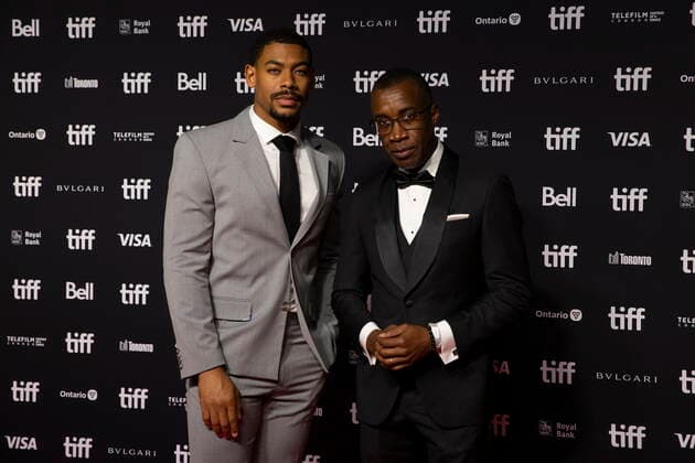 September 11, 2022, Toronto, ON, CAN: Aaron Pierre, left, and Clement Virgo arrive at the Toronto International Film FestivalöÄÃ s Tribute Award on Sunday, Sept. 11, 2022. Toronto CAN  - ZUMAc35_ 20220911_zaf_c35_204 Copyright: xChrisxYoungx