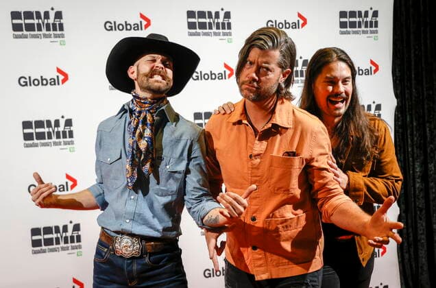 September 11, 2022, Calgary, AB, CANADA: Tim and The Glory Boys pose on the red carpet at the Canadian Country Music Awards in Calgary, Alta., Sunday, Sept. 11, 2022. Calgary CANADA  - ZUMAc35_ 20220911_zaf_c35_330 Copyright: xJeffxMcintoshx