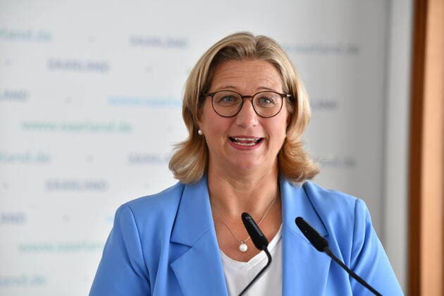 Saarlands Minister President Anke Rehlinger on Monday 12 9 2022 in the Saarbrücken State Chancellery. bub