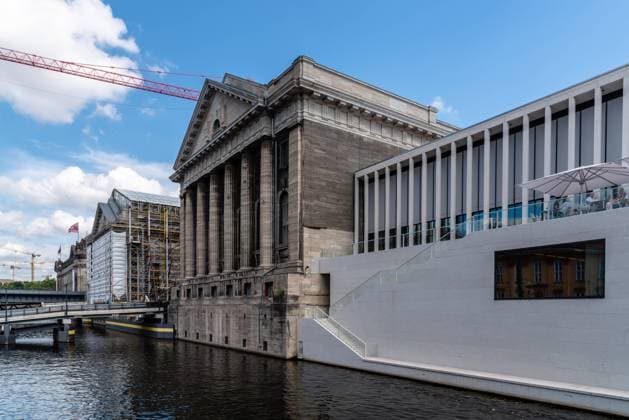 James Simon Gallery and Pergamon Museum in Berlin Berlin, Germany - July 27, 2019: James Simon Gallery and Pergamon Museum under renovation in Museum Island Copyright: xZoonar.com @jjfarquitectosx zoonar_14398756