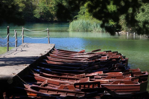 Plitvice Lakes in Croatia Many tourists enjoyed visiting Plitvice Lakes National Park during warm and sunny weather near Korenica, Croatia on September 12, 2022. KristinaxStedulxFabac PIXSELL