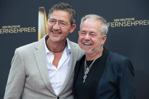 f l Robert MATT, musician, Helmut ZERLETT, musician, red carpet, red carpet show, arrival, arrival, German Television Award ceremony, The Night of the Creatives The German Television Award 2022, German Television Award 2022 in Cologne, on 13 09 2022
