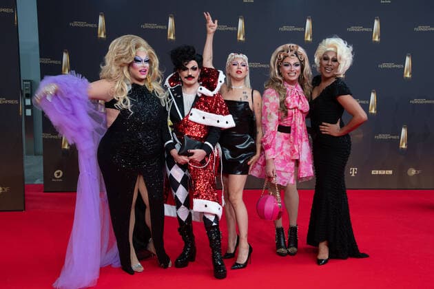 Drag Queens, Red Carpet, Red Carpet Show, Arrival, Arrival, German Television Award, German Television Award 2022, German Television Award 2022 in Cologne, on 14 09 2022