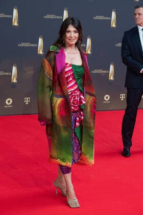 Iris BERBEN, actress, red carpet, red carpet show, arrival, arrival, German Television Award, German Television Award 2022, German Television Award 2022 in Cologne, on 14 09 2022