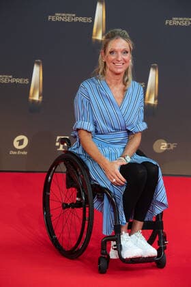 Kirsten BRUHN, Para swimmer, red carpet, red carpet show, arrival, arrival, German Television Award, German Television Award 2022, German Television Award 2022 in Cologne, on 14 09 2022