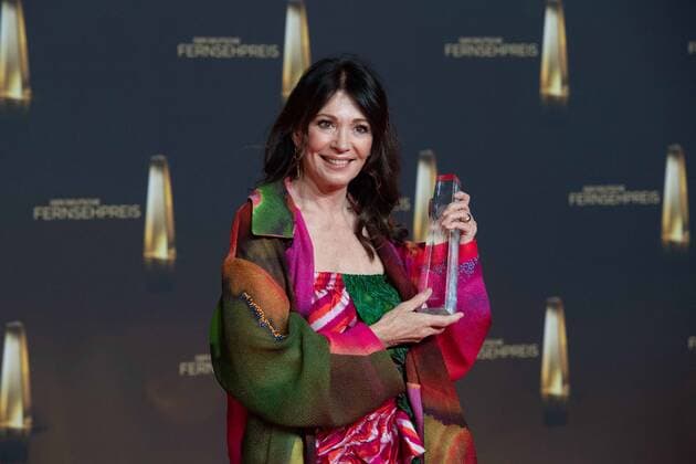 Iris BERBEN, actress, receives the German Television Award for her lifes work Presentation of the German Television Award, The German Television Award 2022, German Television Award 2022 in Cologne, on 14 09 2022