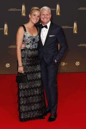 The German Television Award 2021 Guido Cantz with wife Kerstin Ricker on the red carpet at the award ceremony The German Television Award The TV highlights of the year on September 14 at MMC Studios Cologne Copyright: xEventpressxGolejewskix