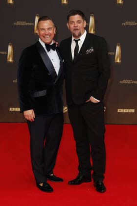 The German Television Award 2021 Tim Raue and Tim Mälzer on the red carpet at the award ceremony The German Television Award The TV highlights of the year on September 14 at MMC Studios Cologne Copyright: xEventpressxGolejewskix