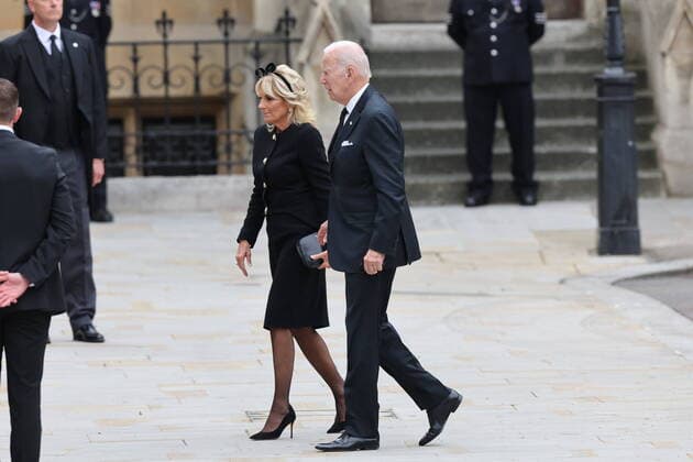News Themen der Woche KW38 News Bilder des Tages . 19 09 2022. London, United Kingdom. State Funeral of Queen Elizabeth II at Westminster Abbey in London - Jill and Joe Biden.  xStephenxLockx xi-Imagesx IIM-23782-0026