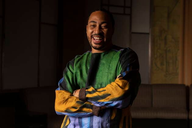 September 19, 2022, Toronto, ON, CANADA: Cadence Weapon poses for a portrait at the Polaris Music Prize Awards in Toronto on Monday, September 19, 2022. Toronto CANADA  - ZUMAc35_ 20220919_zaf_c35_155 Copyright: xChrisxYoungx