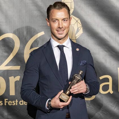 20220919 26. Bruno-Gala WIEN, OESTERREICH - 19. SEPTEMBER: SK Sturm Graz Spielerin Annabel Schasching Preistraegerin der Bruno-Award in der Kategorie Spielerin der Saison praesentiert von easystaff waehrend der Preisverleihung anlaesslich des 26. Bruno Galas, Das Fest Der SpielerInnen, praesentiert von Kronen Zeitung im Globe Wien in der Marx-Halle am 19. September 2022 in Wien, Oesterreich. 220919_SEPA_17_002 Copyright: xIsabellexOuvrardx SEPAxMedia