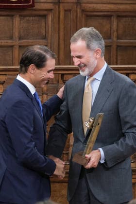 The King Presents The V Edition Of The camino Real Award To Rafa Nadal King Felipe VI presents the Camino Real Award to tennis player Rafael Nadal , during its fifth edition, at the auditorium of the University of Alcala, on 20 September, 2022 in Alcala de Henares, Madrid, Spain Madrid Spain  Copyright: xOscarxGonzalezx originalFilename: gonzalez-notitle220920_npUXp.jpg