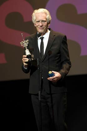 David Cronenberg receiving the Donostia Award for lifetime achievement at the 70 San Sebastian International Film Festival Festival Internacional de Cine de San Sebastian at the Victoria Eugenia San Sebastian Theater, 22 09 2022. Foto:xC.xNiehausx xFuturexImage