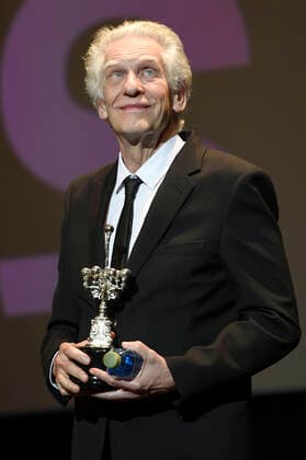 David Cronenberg receiving the Donostia Award for lifetime achievement at the 70 San Sebastian International Film Festival Festival Internacional de Cine de San Sebastian at the Victoria Eugenia San Sebastian Theater, 22 09 2022. Foto:xC.xNiehausx xFuturexImage