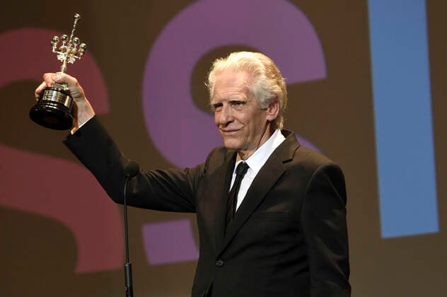 David Cronenberg receiving the Donostia Award for lifetime achievement at the 70 San Sebastian International Film Festival Festival Internacional de Cine de San Sebastian at the Victoria Eugenia San Sebastian Theater, 22 09 2022. Foto:xC.xNiehausx xFuturexImage