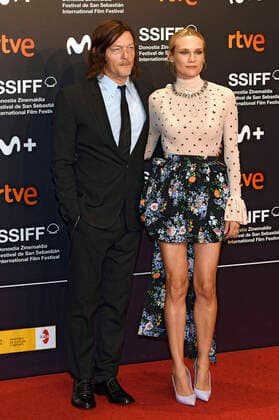Entertainment Themen der Woche KW38 Norman Reedus und Diane Kruger bei der Premiere des Kinofilms Marlowe auf dem 70. Internationalen Filmfestival San Sebastian Festival Internacional de Cine de San Sebastian im Kursaal. San Sebastian, 24.09.2022 *** Norman Reedus and Diane Kruger at the premiere of the feature film Marlowe at the 70 San Sebastian International Film Festival Internacional de Cine de San Sebastian at the Kursaal San Sebastian, 24 09 2022 Foto:xC.xNiehausx xFuturexImage