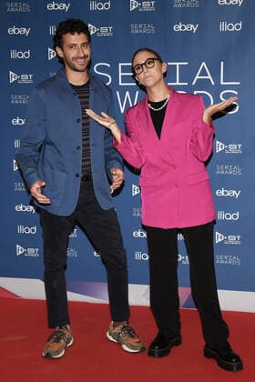 Db Milan 25 09 2022 red carpet ˜Serial Award™ photo Daniele Buffa Image in photo Edoardo Ferrario Aurora Leone