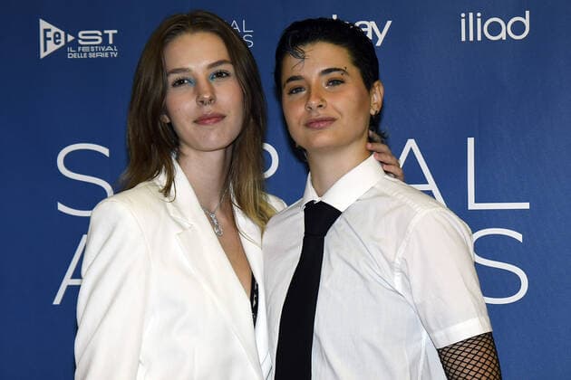 photo IPP Mario Romano Milan 25 9 2019 red carpet Serial Awards 2022 in the photo Stacey Woodfield and Charlie Moon Elena Valicce Italy Photo Press World Copyright SERIAL AWARD  0