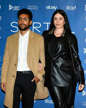 photo IPP Mario Romano Milan 25 9 2019 red carpet Serial Awards 2022 in the photo Raissa Russi and Mohamed Ismail Bayed Raissa and Momo Italy Photo Press World Copyright SERIAL AWARD  0