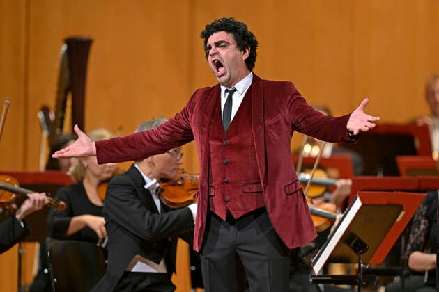 25 09 2022, International Classical Festival Festival of Nations 2022 at the Kurhaus Bad Wörishofen in Unterallgäu, gala concert with singer Rolando Villazon tenor , singer Emily Pogorelc soprano , Philharmonic Orchestra Baden Baden 25 09 2022, Classical Festival Bad Wörishofen 25 09 2022, Classical Festival Bad Wörishofen
