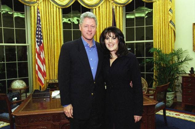 US President President Bill Clinton with Monica Lewinsky at the White House, 1997.(THA File Reference 34408-073THA)  Copyright: xCinemaxLegacyxCollection ThexHolx 34408-073THA