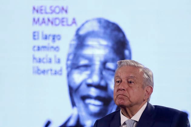 September 26, 2022, Mexico City, Mexico: Mexican President Andres Manuel Lopez Obrador during the daily morning press conference at the National Palace in Mexico City. on September 26, 2022 in Mexico City, Mexico. Mexico City Mexico - ZUMAe321 20220926_zia_e321_004 Copyright: xLuisxBarronxEyepixxGroupx