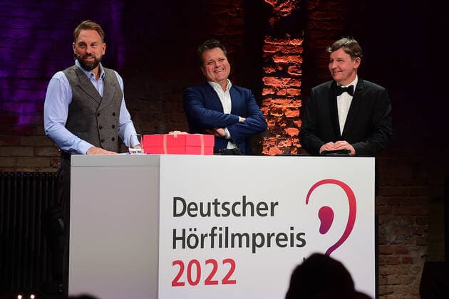 Presentation of the 20 German Hearing Film Award Steven Gätjen, Jürgen Dusel, Hans Werner Lange Presentation of the 20 German Hearing Film Award 2022 in the BOLLE Festsäle am Spree Bogen in Berlin on 27 09 2022 Photopress Mueller Photopress Mueller