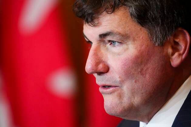 September 28, 2022, Ottawa, ON, CAN: Minister of Intergovernmental Affairs, Infrastructure and Communities Dominic LeBlanc takes part in a press conference on the damage caused by Hurricane Fiona, in Ottawa on Wednesday, Sept. 28, 2022. Ottawa CAN  - ZUMAc35_ 20220928_zaf_c35_001 Copyright: xSeanxKilpatrickx
