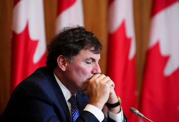 September 28, 2022, Ottawa, ON, CAN: Minister of Intergovernmental Affairs, Infrastructure and Communities Dominic LeBlanc takes part in a press conference on the damage caused by hurricane Fiona, in Ottawa on Wednesday, Sept. 28, 2022. Ottawa CAN  - ZUMAc35_ 20220928_zaf_c35_005 Copyright: xSeanxKilpatrickx