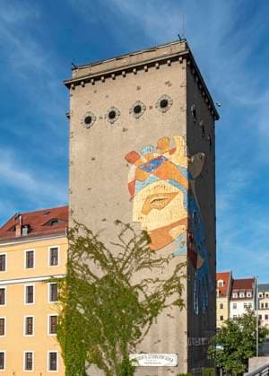  Silogebäude in Zgorzelec-Görlitz, Grenze zwischen Poalnd und Deutschland *** Silogebäude in Zgorzelec goerlitz, Border between Poalnd and Germany Copyright: imageBROKER/PetrxSvarc ibxpsi08519783.jpg