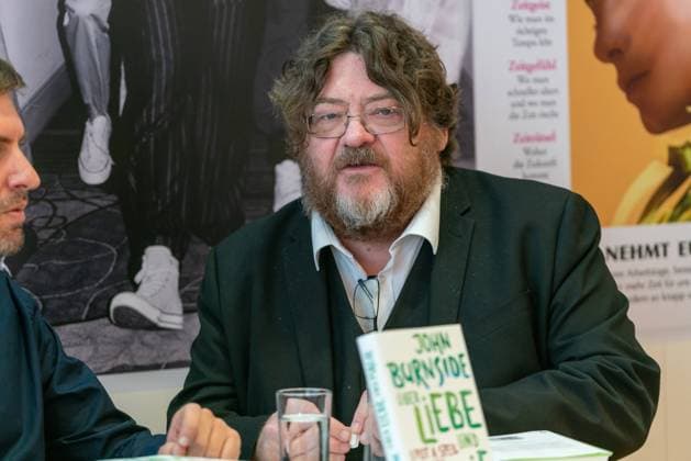 FRANKFURT AM MAIN, Germany - October 17 2019: John Burnside at 71st Frankfurt Book Fair Buchmesse Frankfurt FRANKFURT AM MAIN, Germany - October 17 2019: John Burnside (*1955, author) at 71st Frankfurt Book Fair Buchmesse Frankfurt Copyright: xZoonar.com MarkusxWissmannx zoonar_14523410