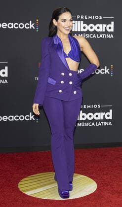 Fefi Oliveira arrives on the red carpet at the 2022 Latin Billboard Music Awards at the University of Miami, Watsco Center, Thursday, September 29, 2022 in Coral Gables, Florida. 1 MIA20220929136 GARYxIxROTHSTEIN