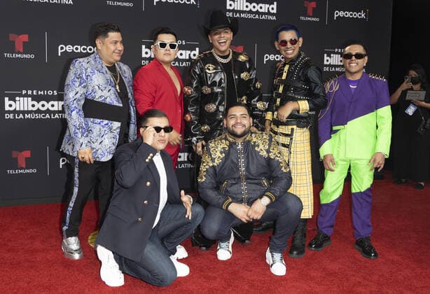 Grupo Firme arrives on the red carpet at the 2022 Latin Billboard Music Awards at the University of Miami, Watsco Center, Thursday, September 29, 2022 in Coral Gables, Florida. 1 MIA20220929186 GARYxIxROTHSTEIN