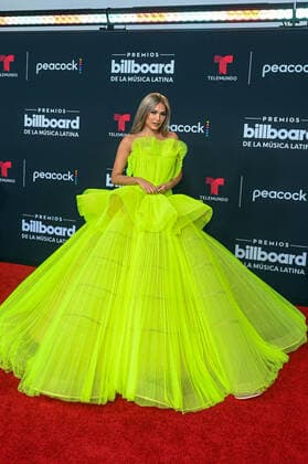 The Miss Universe 2020, the Mexican model Andrea Meza, poses upon arrival at the red carpet of the Billboard Latin Music Awards at the Watsco Center in Coral Gables, a city near Miami, Florida, USA, 29 September 2022. Luxury brands and haute couture houses abounded on the varied red carpet of the 2022 edition of the Billboard Latin Music Awards, in which the most striking thing was the absence of the artists with the most nominations. 2022 Billboard Latin Music Awards Red Carpet !ACHTUNG: NUR REDAKTIONELLE NUTZUNG!  Copyright: xGiorgioxVierax USA614 20220930-3a360a17fa0308832b35acf4d8cef1bedcde1ec7