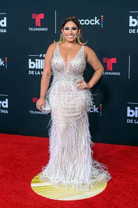 Singer and blogger Candy Lover poses upon her arrival at the red carpet of the Billboard Latin Music Awards, at the Watsco Center in Coral Gables, Florida, USA, 29 September 2022. Luxury brands and haute couture houses abounded on the varied red carpet of the 2022 edition of the Billboard Latin Music Awards, in which the most striking thing was the absence of the artists with the most nominations. 2022 Billboard Latin Music Awards Red Carpet !ACHTUNG: NUR REDAKTIONELLE NUTZUNG!  Copyright: xGiorgioxVierax USA646 20220930-93b2b2a1299c8d7f4c2bc27d9c865fdc038df79f