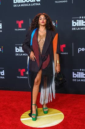 Dominican singer Yendry poses upon her arrival at the red carpet of the Billboard Latin Music Awards, at the Watsco Center in Coral Gables, Florida, USA, 29 September 2022. Luxury brands and haute couture houses abounded on the varied red carpet of the 2022 edition of the Billboard Latin Music Awards, in which the most striking thing was the absence of the artists with the most nominations. 2022 Billboard Latin Music Awards Red Carpet !ACHTUNG: NUR REDAKTIONELLE NUTZUNG!  Copyright: xGiorgioxVierax USA717 20220930-c7bb2ab885fb63ef4731a6158dac9e26f369d47c