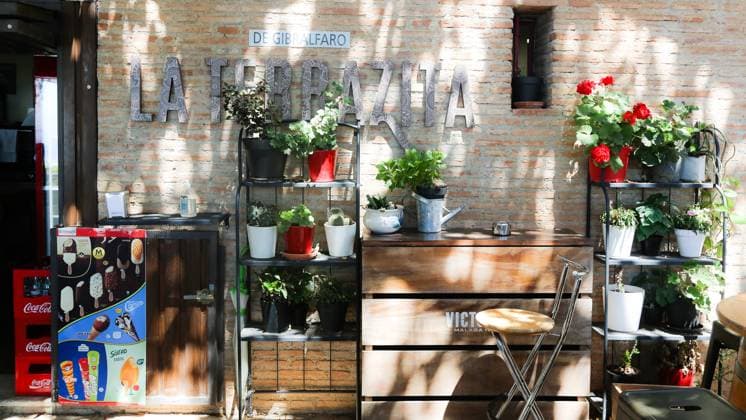 Mediterrane Terrasse Mediterrane Terrasse - La Terrazita, Málaga, Andalusien Copyright: xZoonar.com MatthiasxSchoopx zoonar_18756096