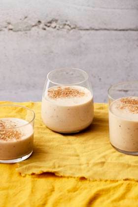 Tahini, Banana and Date Milkshake Tahini, Banana and Date Milkshake Copyright: xNinaxNagyx NN150222-5