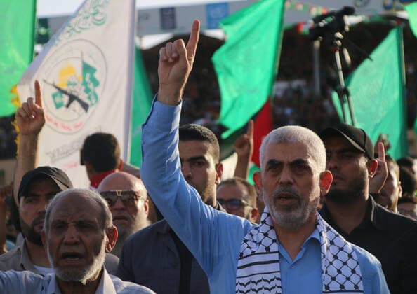 October 1, 2022, Gaza Cit, Gaza Strip, Palestine: Gaza, Palestine. 01 October 2022. The leader of Hamas in the Gaza Strip, Yahya Sinwar attends a mass festival in the Palestine stadium of Gaza City entitled the Al-Aqsa is in danger . The Islamic resistance movement of Hamas organised the event, which was attended by thousands of Palestinians. During the festival, members of Hamas denounced the increasing settlers incursions at the Muslim site of the Al-Aqsa compound, the continuing Israeli aggressions in the West Bank, and other major occupation practices carried out by the Israeli government against Palestinians Gaza Cit Palestine - ZUMAd99_ 20221001_zap_d99_037 Copyright: xAhmadxHasaballahx