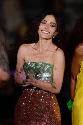 October 3, 2022, Mexico City, Mexico: Actress Sarah Shahi attends the Back carpet of Black Adam fan event at Diego Rivera Museum. on October 3, 2022 in Mexico City, Mexico. Mexico City Mexico - ZUMAe321 20221003_zia_e321_045 Copyright: xCarlosxTischlerxEyepixxGroupx