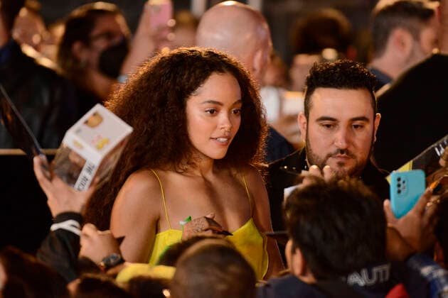 October 3, 2022, Mexico City, Mexico: Actress Quintessa Swindell attends the Back carpet of Black Adam fan event at Diego Rivera Museum. on October 3, 2022 in Mexico City, Mexico. Mexico City Mexico - ZUMAe321 20221003_zia_e321_061 Copyright: xCarlosxTischlerxEyepixxGroupx