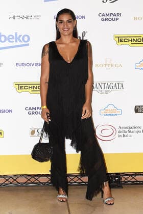 Globo d oro award at the auditorium parco della musica. Rome (Italy), 04 October 2022 Lina Siciliano on the red carpet of the Globo d oro award at the auditorium parco della musica. Rome (Italy), 04 October 2022 Imago-Images Emmefoto Copyright: xImago-Images Emmefotox